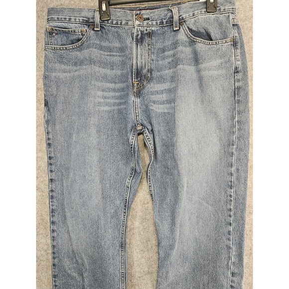 Tommy Hilfiger Men's‎ 38x31 Freedom Jeans Old School 90s Stone Wash Faded Baggy - Picture 1 of 14